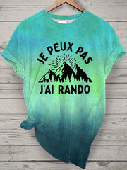 T-shirt à manches courtes Je Peux Pas J'ai Rando Femme