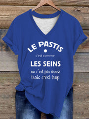 T-shirt Le Pastis c'est comme les seins Femme