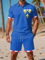 Homme Centre-Val de Loire Imprimé Drapeau