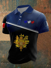 Le drapeau français des hommes conçoivent le Vêtements à manches courtes