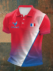 Le drapeau français des hommes conçoivent le Vêtements à manches courtes