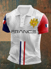 Le drapeau français des hommes conçoivent le Vêtements à manches courtes