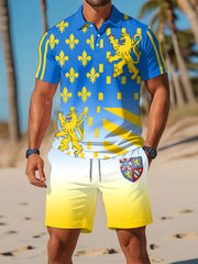 Homme Imprimé Drapeau Bourgogne-Franche-Comté