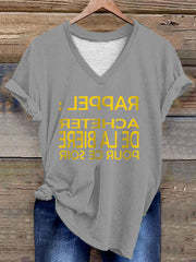 T-shirt Rappel acheter de la bière pour ce soir Femme