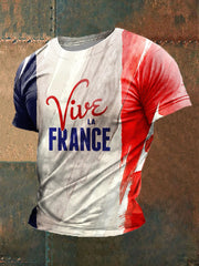 T-shirt à manches courtes Vive La France Homme
