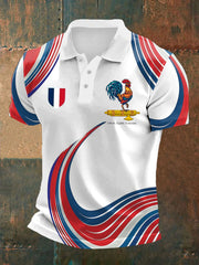 Le drapeau français des hommes conçoivent le Vêtements à manches courtes