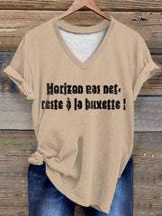 T-shirt Horizon pas net reste à La buvette Femme