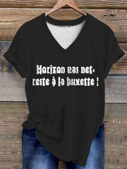 T-shirt Horizon pas net reste à La buvette Femme