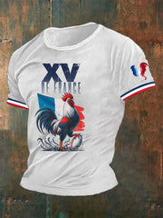T-shirt imprimé XV De France Le Coq Gaulois Homme