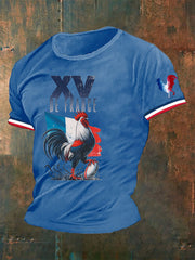 T-shirt imprimé XV De France Le Coq Gaulois Homme