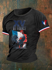 T-shirt imprimé XV De France Le Coq Gaulois Homme
