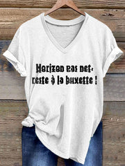 T-shirt Horizon pas net reste à La buvette Femme