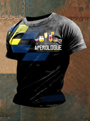 T-shirt à manches courtes imprimé Apérologue Homme