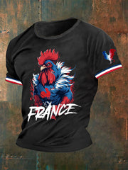 T-shirt imprimé France Le Coq Gaulois Homme