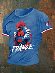 T-shirt imprimé France Le Coq Gaulois Homme