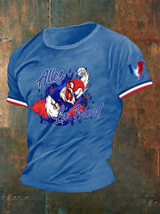T-shirt imprimé France Le Coq Gaulois Homme