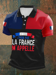 à manches courtes imprimé Liberte Egalite Fraternite Homme