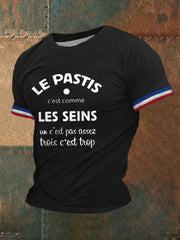 T-shirt Le Pastis c'est comme les Seins Homme