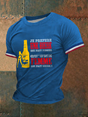 T-shirt Je préfère une bière qui fait pisser pour homme