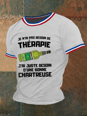T-shirt à manches courtes Je N'ai Pas Besoin De Thérapie Juste D'une Chartreuse Homme