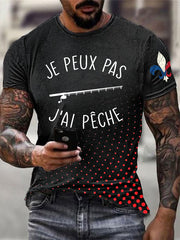T-shirt à manches courtes Je Peux Pas J'ai Pêche pour homme