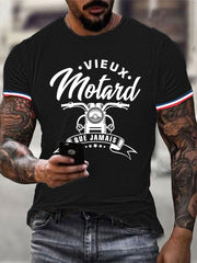 T-shirt à manches courtes Vieux Motard Que Jamais pour homme