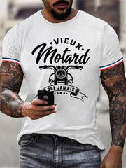T-shirt à manches courtes Vieux Motard Que Jamais pour homme
