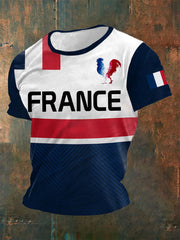 T-shirt imprimé France Le Coq Gaulois Homme