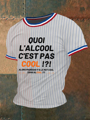 T-shirt manches courtes Quoi L'Alcool C'est Pas Cool Homme