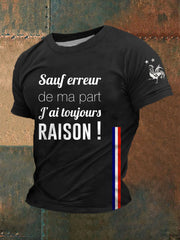 T-shirt homme Sauf erreur de ma part j'ai toujours raison