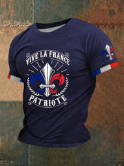 T-shirt imprimé à manches courtes Si Ce Drapeau Te Dérange Homme