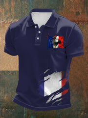 à manches courtes imprimé Le Coq gaulois Homme