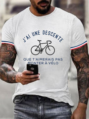 T-shirt manches courtes J'ai Une Descente Que T'aimerais Pas Monter A Vélo Homme