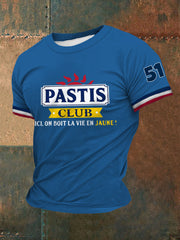 T-shirt 51 Pastis Alcohol Imprimé à manches courtes Homme
