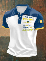 T-shirt à manches courtes imprimé alcool pour hommes