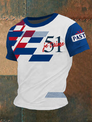 T-shirt 51 Pastis Alcohol Imprimé à manches courtes Homme