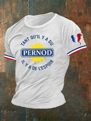T-shirt tant qu'il y a du Pernod pour homme