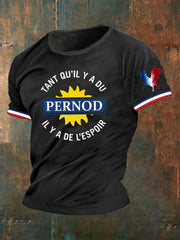T-shirt tant qu'il y a du Pernod pour homme
