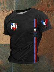 T-shirt imprimé France Allez Les Bleus Le Coq Gaulois pour homme