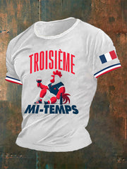 T-shirt imprimé France Le Coq Gaulois Homme
