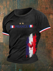 T-shirt imprimé France Le Coq Gaulois Homme