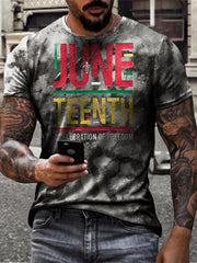 Tee-shirt Homme Noir History Imprimé