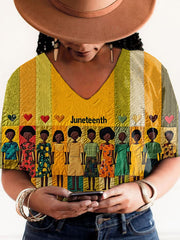 Chemise décontractée noire à imprimé pour femme