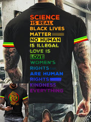 T-shirt noir Lives Matter pour homme