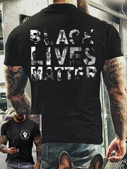 T-shirt noir Lives Matter pour homme