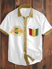 Chemise noire imprimée History 1865 pour homme