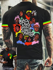 T-shirt noir Lives Matter pour homme