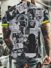 T-shirt noir Lives Matter pour homme