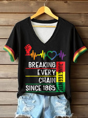 T-shirt imprimé History 1865 noir pour femme
