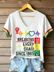 T-shirt imprimé History 1865 noir pour femme